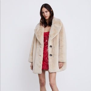 Zara faux fur coat